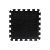 Коврик резиновый чёрный, толщина 12 мм (400*400)